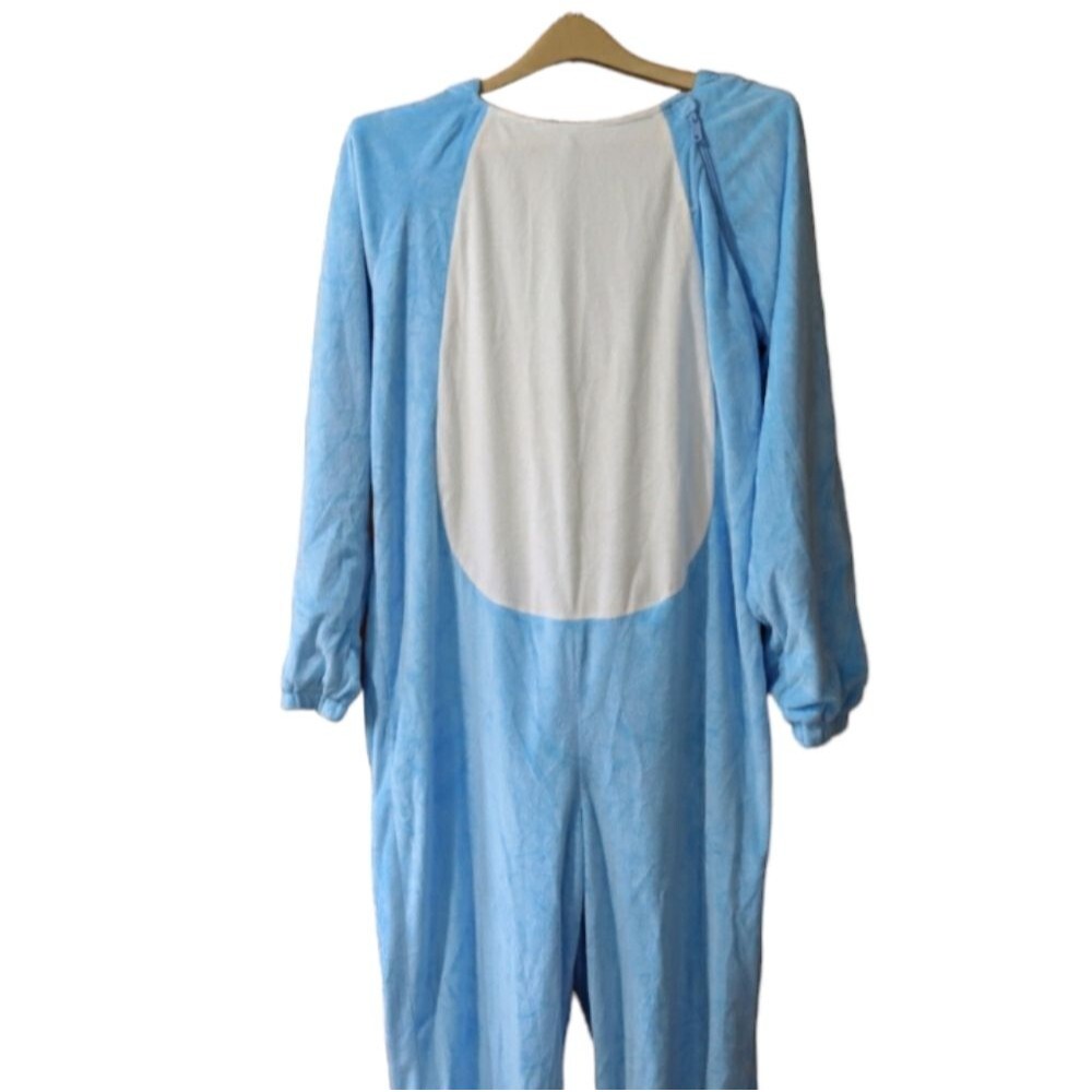 Baby Shark Onesie Costume Light Blue Shark Adult
